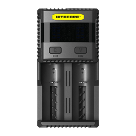 Nitecore SC2 batterioplader 14500/17335/18650/26650 (2 batterier)